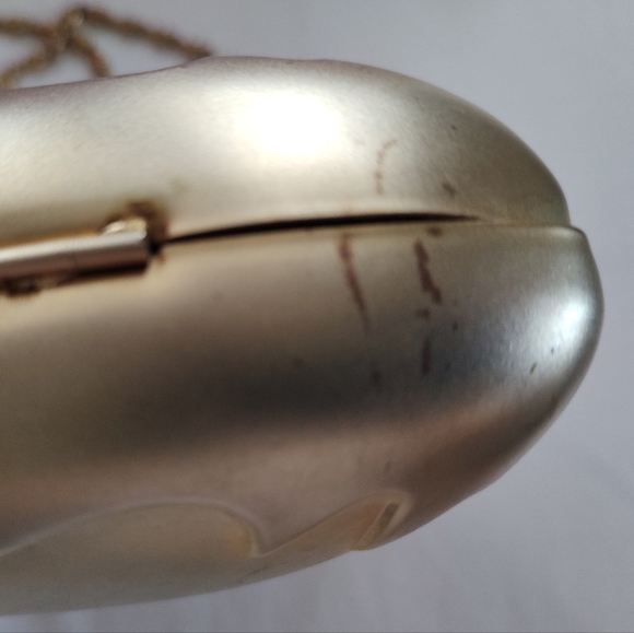 VINTAGE Brushed Gold Tone Crossbody Bag with Rhinestone Embellishment SALE! - Picture 9 of 10